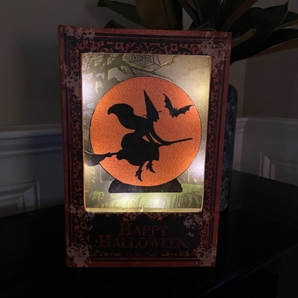 Other - Halloween Light Up Witch Book / Stash Box